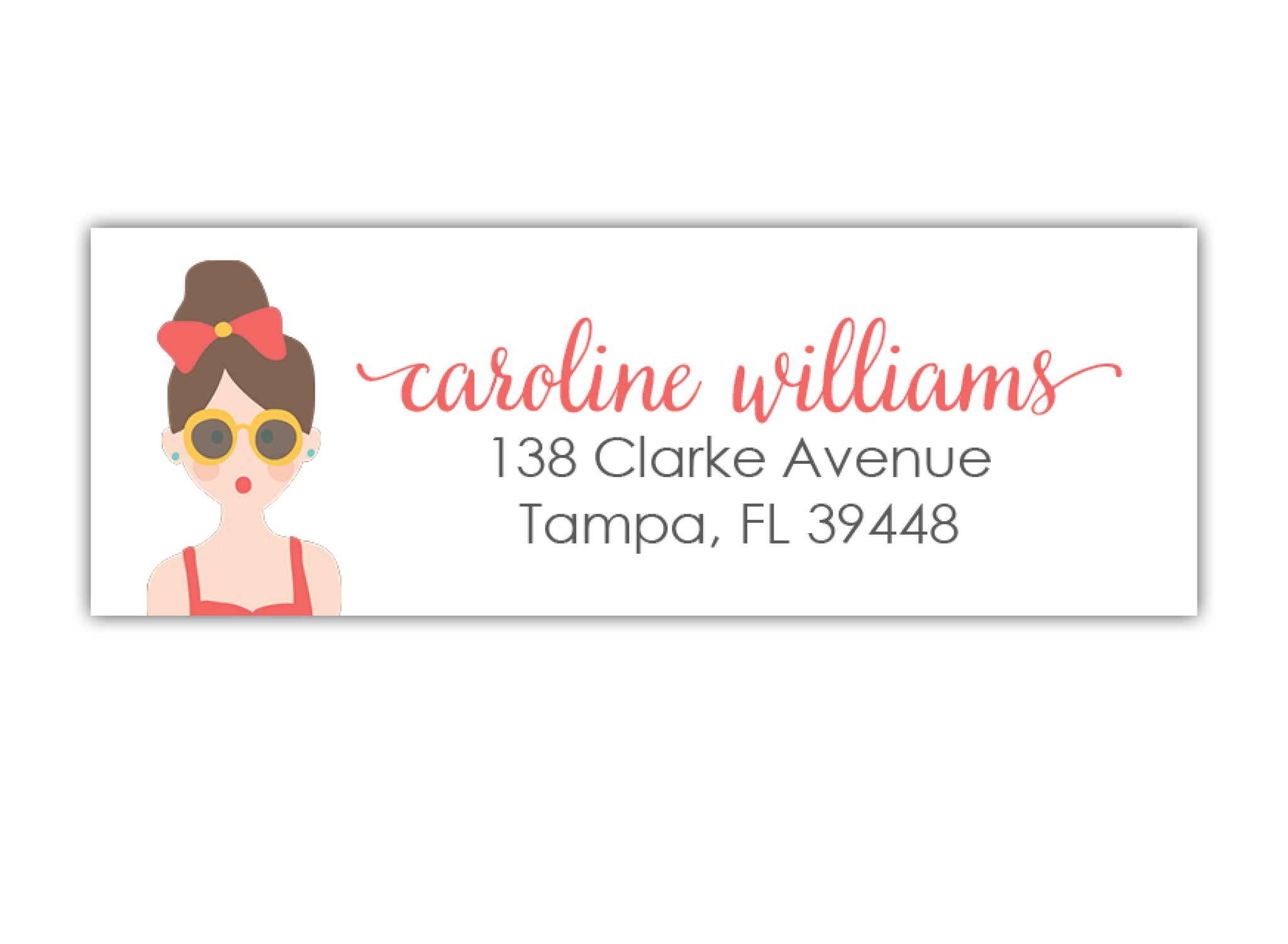 Summer Girl Return Address Labels