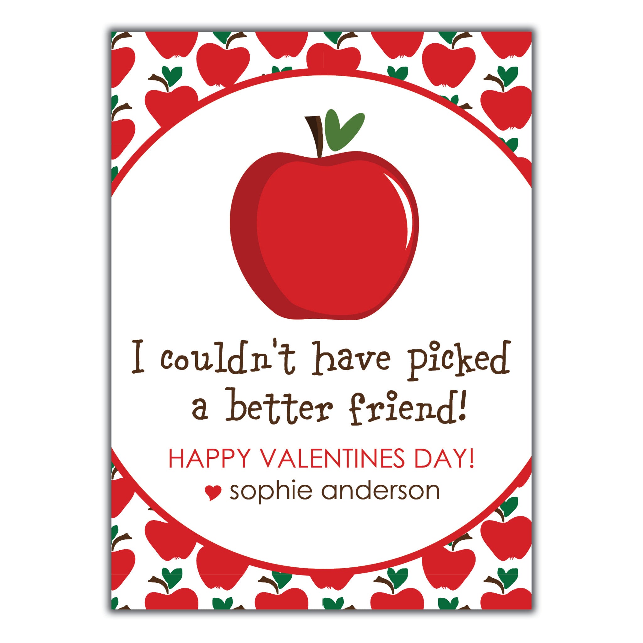 Apple Valentine Instant Download