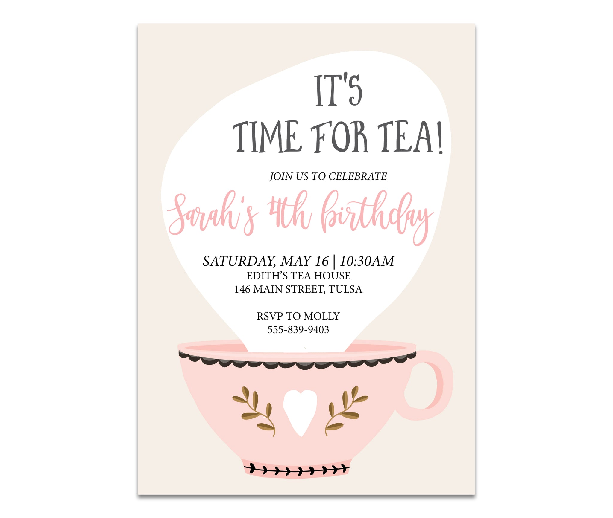 Tea Party Invitation