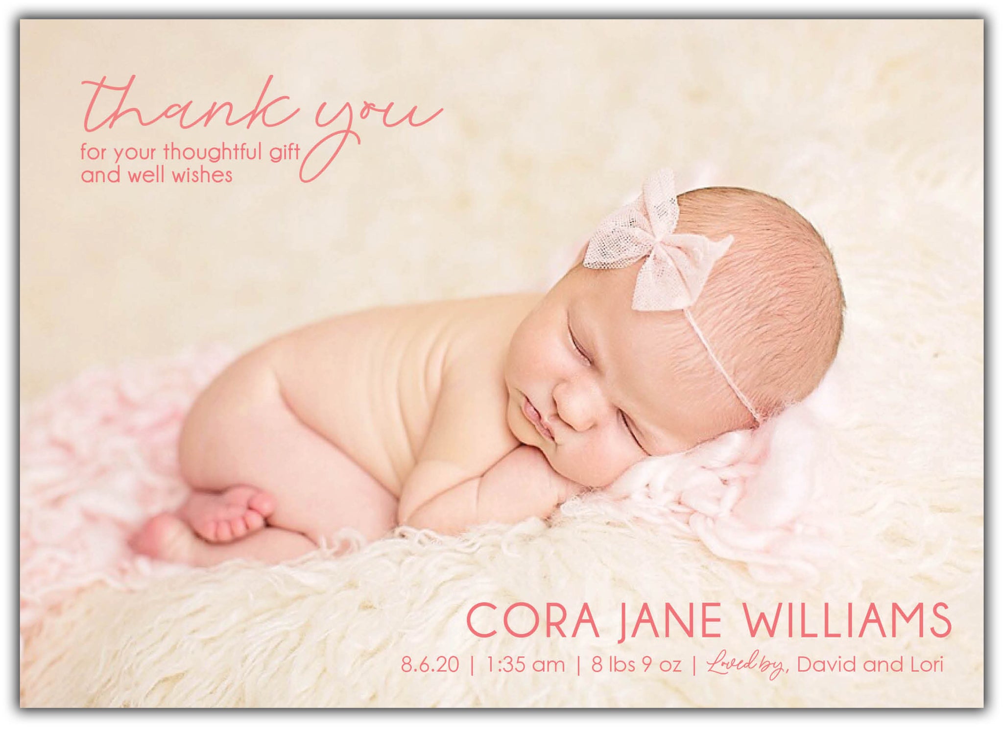 Thank you Announcement