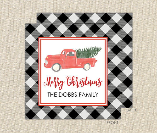 Christmas Truck Enclosure Cards