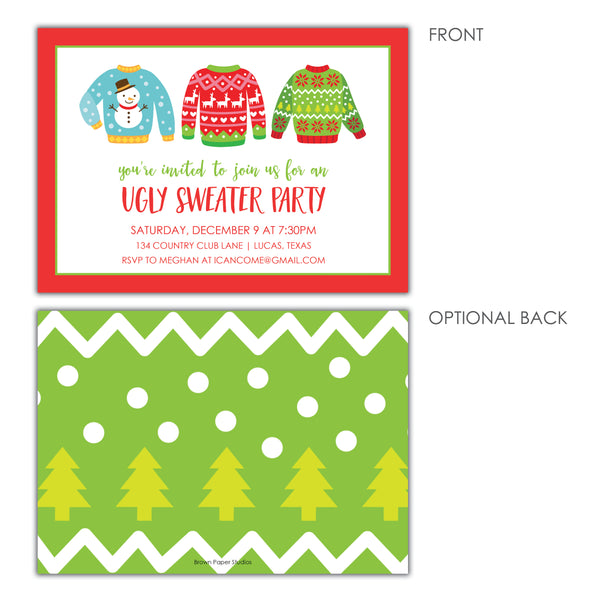 Ugly Sweater Invitation