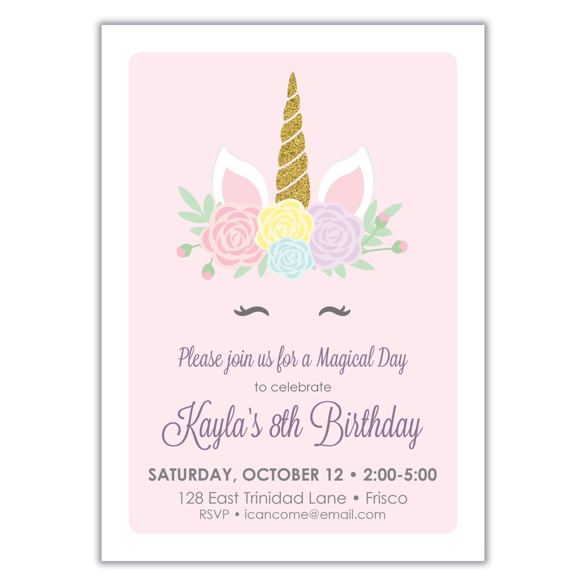 Unicorn Invitation