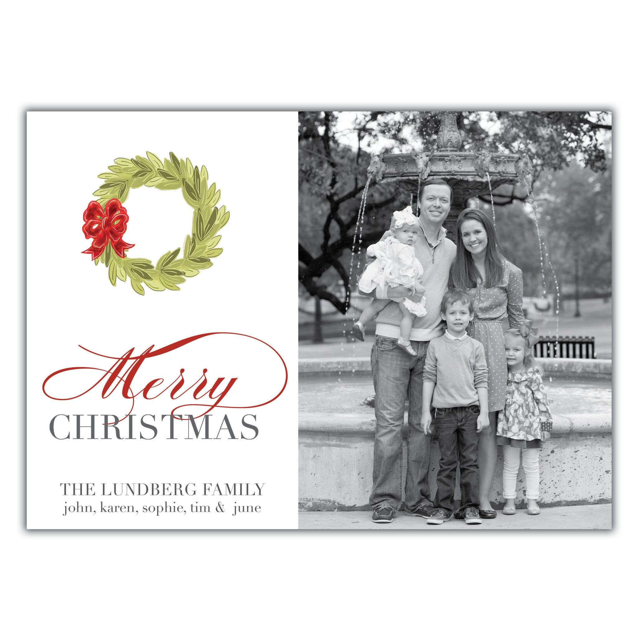 Merry Christmas wreath