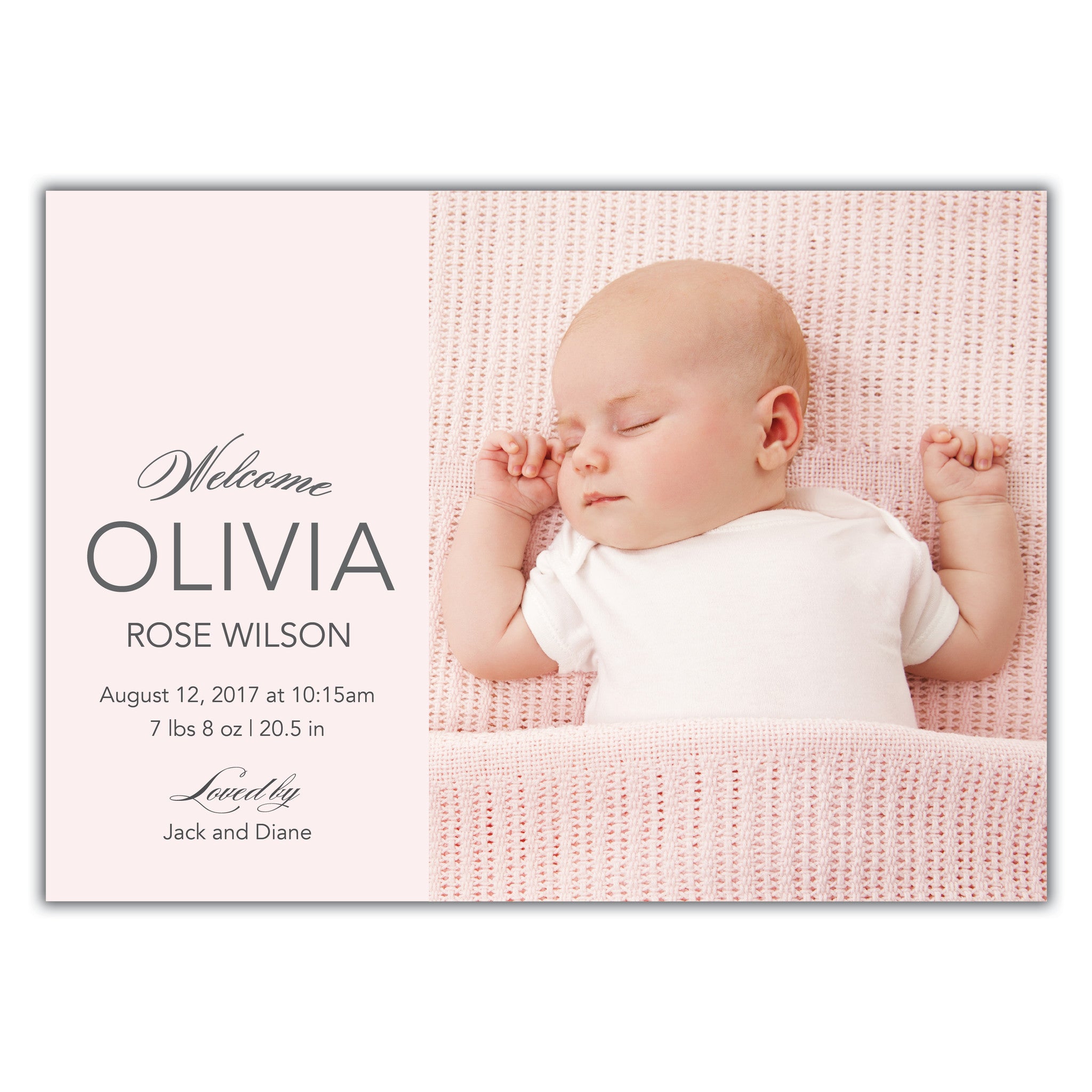 Classic Birth Announcement