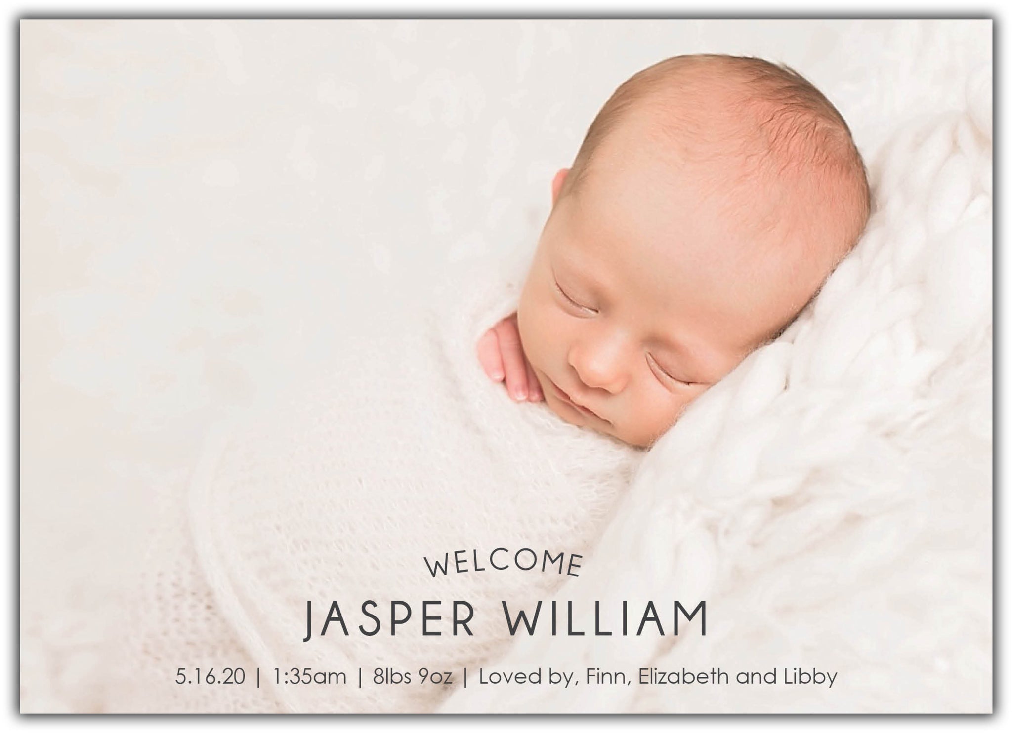 Welcome Birth Announcement