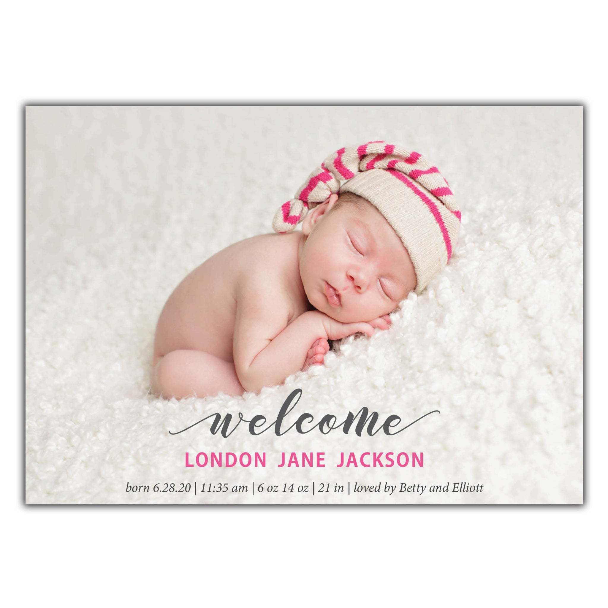 Welcome Birth Announcement